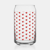 Drinkware Set Love Red Hearts  Blikvorm Glas (Links)
