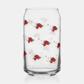 Drinkware Set Love Red Rose Floral (Recto)