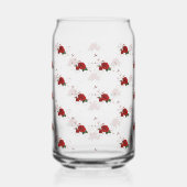 Drinkware Set Love Red Rose Floral  Blikvorm Glas (Rechts)