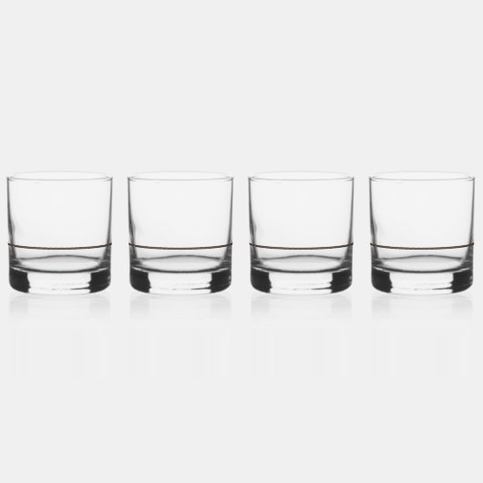 Drinkware Set met gietlijn Whisky Glas (Voorkant)
