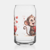 Drinkware Set Monkey Love Red Hearts (Verso)
