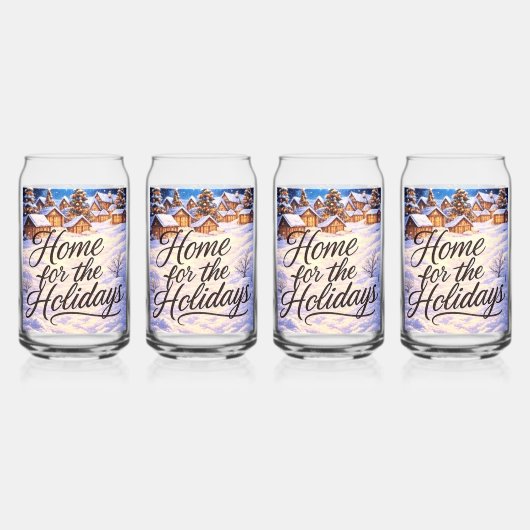 Drinkware Set of Printed Can Glass (Recto)