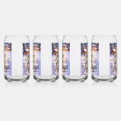 Drinkware Set of Printed Can Glass (Gauche)