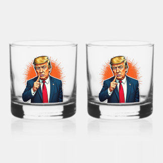 Drinkware Stijl: Gedrukt Rocks Glas, Set: Set van Whisky Glas