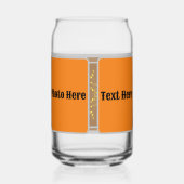 Drinkware Stijl: Gedrukte Kan Glasfoto | tekst. Blikvorm Glas (Achterkant)