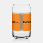 Drinkware Stijl: Gedrukte Kan Glasfoto | tekst. Blikvorm Glas (Links)