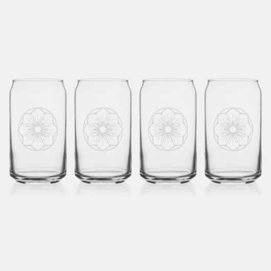 drinkwaterset blikvorm glas (Achterkant)