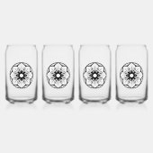 drinkwaterset blikvorm glas (Voorkant)