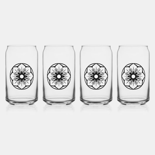 drinkwaterset blikvorm glas (Voorkant)