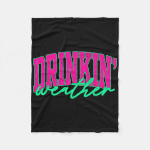 Drinkweer Zomer Vakantie Hawaii Strand Zomer Fleece Deken