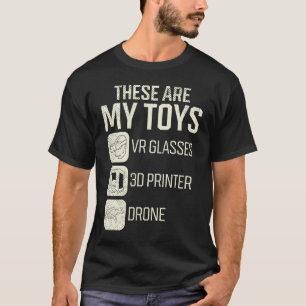 Drione Pilot 3D Printing VR Enthusiast Virtual Rea T-shirt