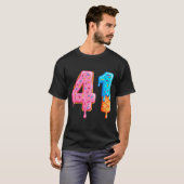 Drip 41 Meme Cool Baseball Style Number Forty One  T-shirt (Voorkant volledig)