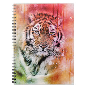 Drip Art Waterverf Tiger Notitieboek