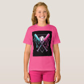 Drip Baseball Bat Magic - Neon Splash Home Bord T-shirt (Voorkant volledig)