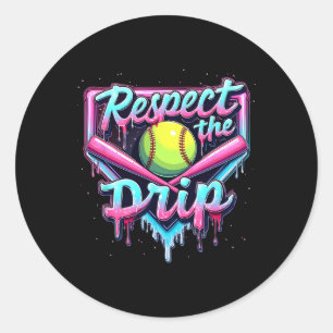 Drip Boys Ice Cream Respect Verkoop de Drip Youth Ronde Sticker