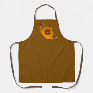 Drip Drip Dubbele Theepot Bruin Schort