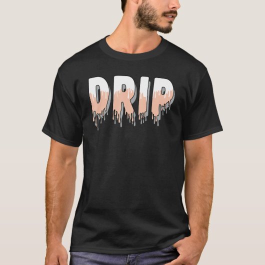 Drip Dripping Electro Orange 1s Matching T-shirt (Voorkant)