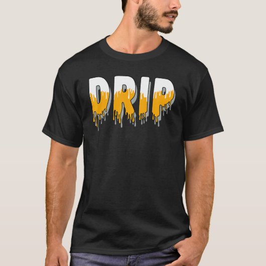 Drip Dripping OG Yellow Toe 1s Matching T-shirt (Voorkant)