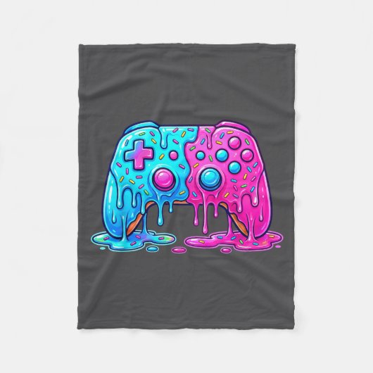Drip Gamer Controller Boys Video Game Retro Gaming Fleece Deken (Voorkant)