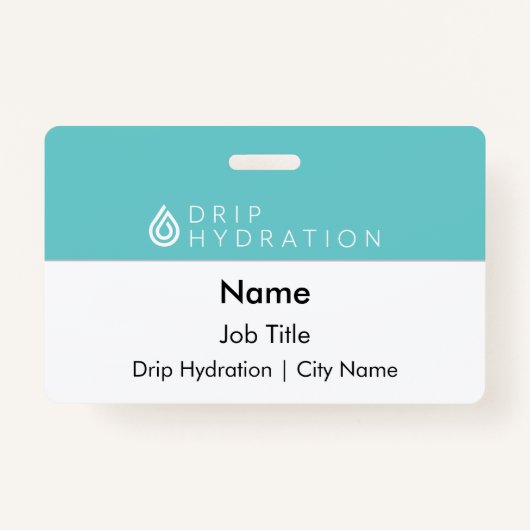 Drip Hydration ID Badge (Voorkant)