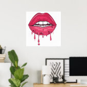 Drip Lip Poster (Thuiskantoor)