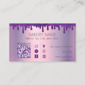 Drip Paarse bakkerij Visitekaartje (Achterkant)