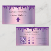 Drip Paarse bakkerij Visitekaartje (Voorkant / Achterkant)