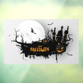 Drip Paint Halloween Haunted Scene Raamsticker (Vel 3)