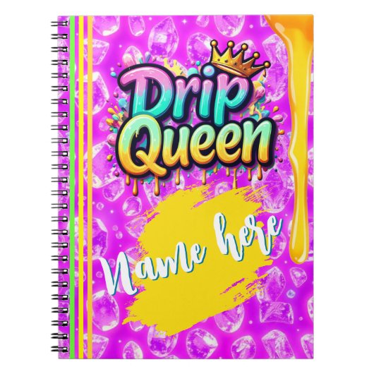 drip queen Spiral Photo Notebook Notitieboek (Voorkant)