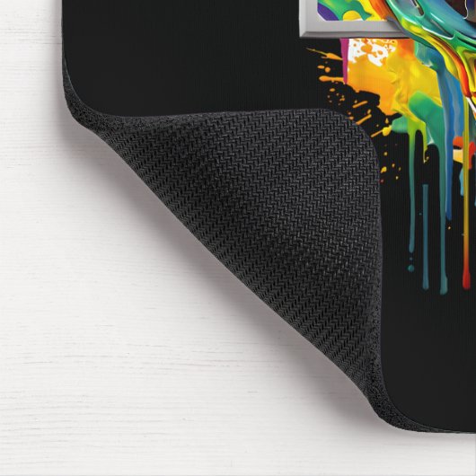 Drip Sketll Paint Splash Dripping Sketll Slam Dunk Muismat (Hoek)