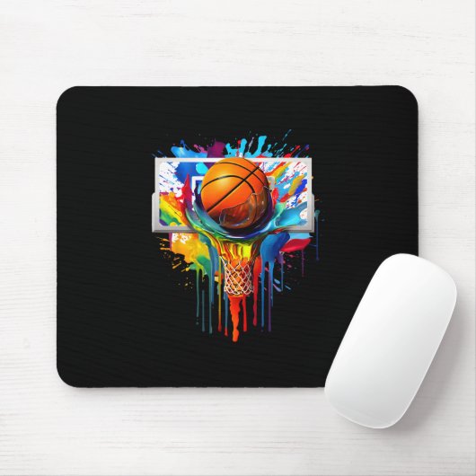 Drip Sketll Paint Splash Dripping Sketll Slam Dunk Muismat (Met muis)