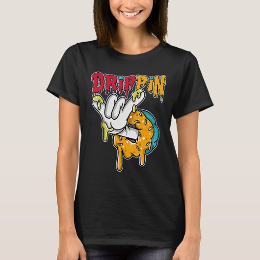 Drippin Donuts SB Dunk for Skate Matching T-shirt (Voorkant)