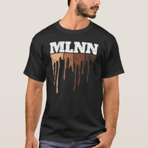 Drippin Melanin Black Pride Blm African Mannen Vro T-shirt