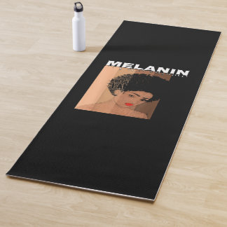 Drippin Melanin Queen Black Girl Yogamat