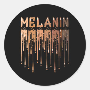 Drippin Melanin voor de vrouw Pride - Gifts Black Ronde Sticker