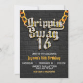 Drippin Swag 16 - Hip Hop Kaart (Voorkant)