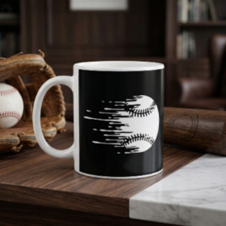 Dripping Baseball Design for Bold Sports Fans Koffiemok