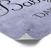 Dripping chique glitter | Lavendel Paarse douche Poster (Hoek)