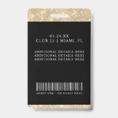 Dripping Clock NYE All Access Badge (Achterkant)