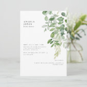 Dripping Foliage Bridal Shower Uitnodiging (Staand voorkant)