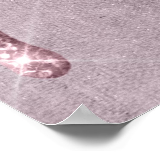 Dripping Girly Glitter | Dusty Mauve Pink Shimmer Poster (Hoek)