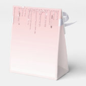 Dripping Glitter Sweet 16 Roze Trendy 16e Feestje Bedankdoosjes (Achterkant)