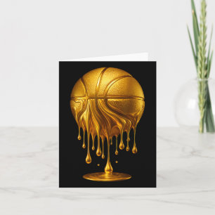 Dripping Gold Basketball Respecteer de Drip Basket Kaart