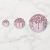 Dripping Mauve Glitter | Dusty Pink Melt Shimmer Confetti (Achterkanten)