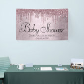 Dripping Mauve Glitter | Dusty Pink Melt Shower Spandoek (Beurs)