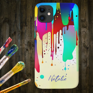 Dripping Paint Handtekening iPhone 11 Hoesje