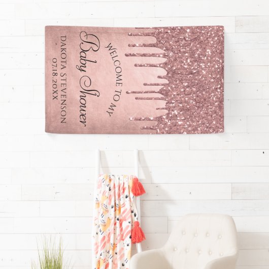 Dripping Peach Glitter | Terra Cotta Koraaldouche Spandoek (Insitu)