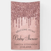 Dripping Peach Glitter | Terra Cotta Koraaldouche Spandoek (Verticaal)