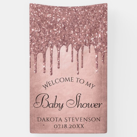 Dripping Peach Glitter | Terra Cotta Koraaldouche Spandoek (Verticaal)