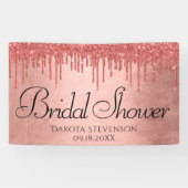 Dripping Peach Glitter | Terra Cotta Koraaldouche Spandoek (Horizontaal)